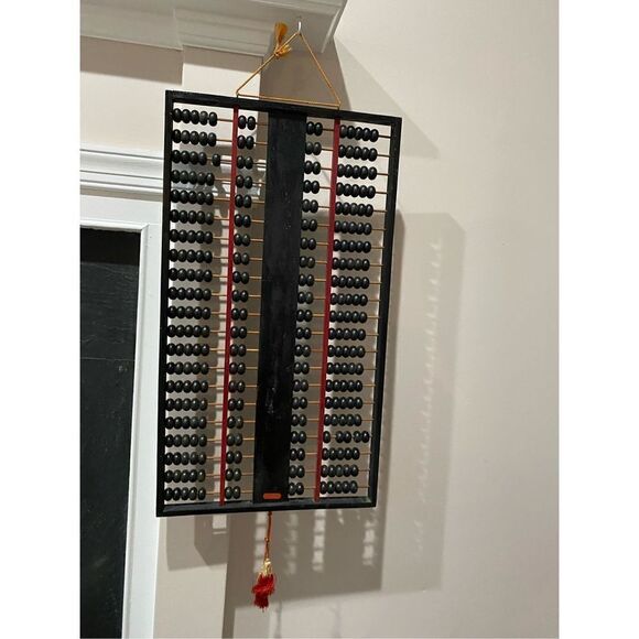 Daruma Vintage Chinese Abacus 21 Rod x 2 = 294 black color made in Japan - Picture 2 of 4